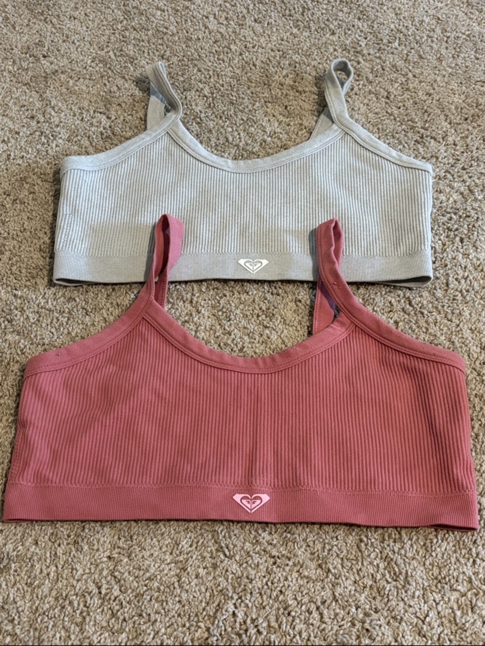 Roxy Ribbed Seamless Bralette Duo